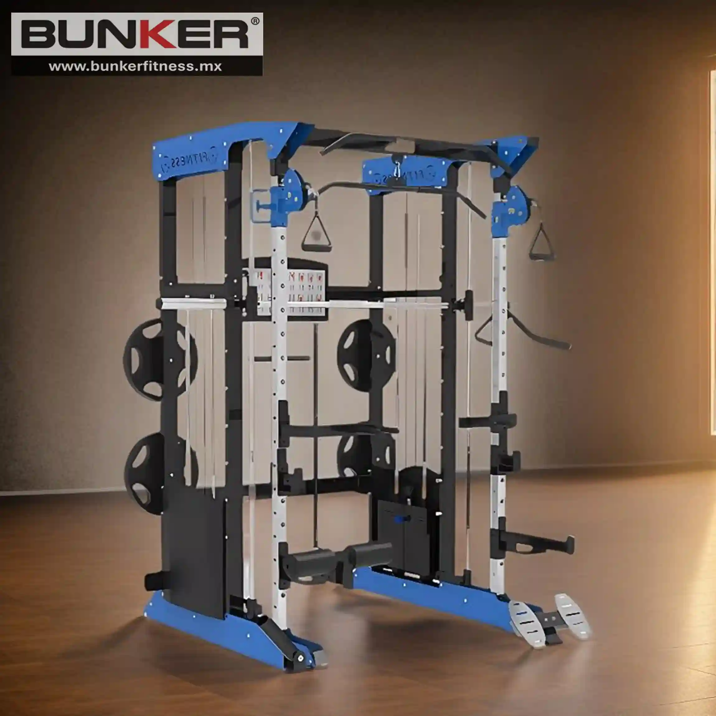 Gimnasio multifuncional titan smith machine bunker gym bunker fitness 1