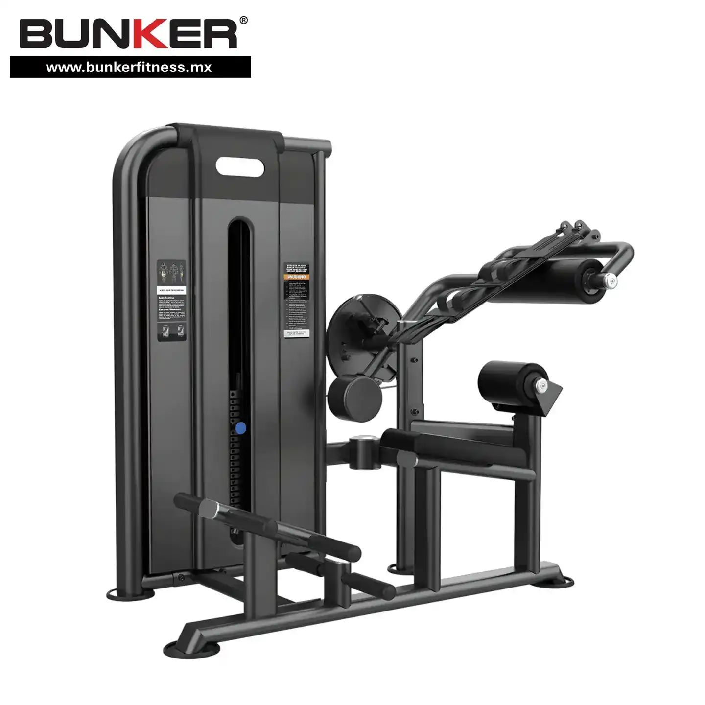 aparato de extension abdominal y espalda con peso integrado bunker gym bunker fitness