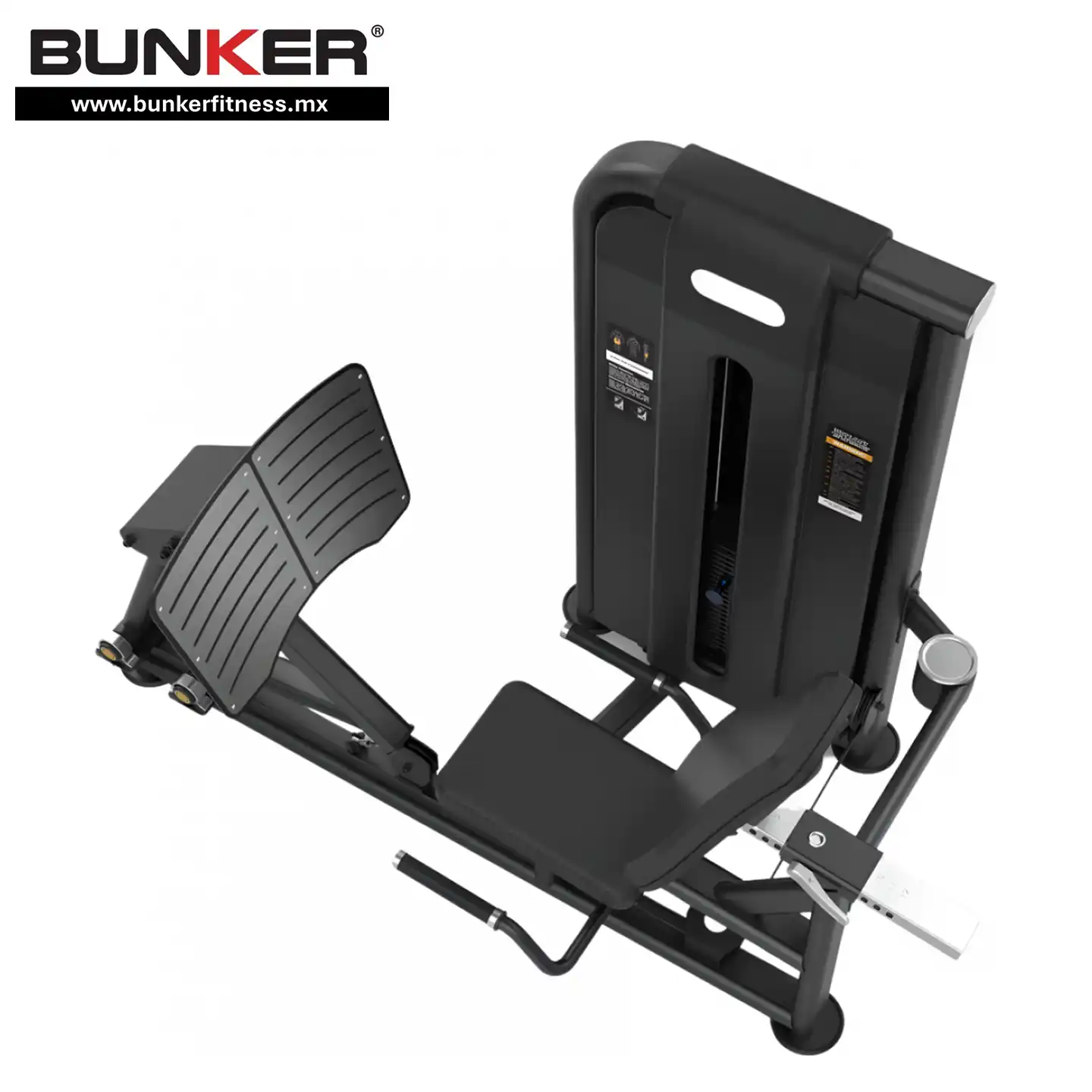 aparato prensa de pierna y pantorrilla con peso integrado bunker gym bunker fitness