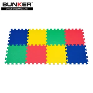 eva mat paquete 4 piezas de colores para piso para deportistas  para ejercicio y gimnasio en casa bunker gym bunker fitness