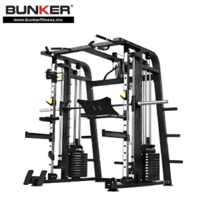 gimnasio cuerpo completo black smith machine crossover bunker fitness para ejercicio y gimnasio en casa gym import fitness