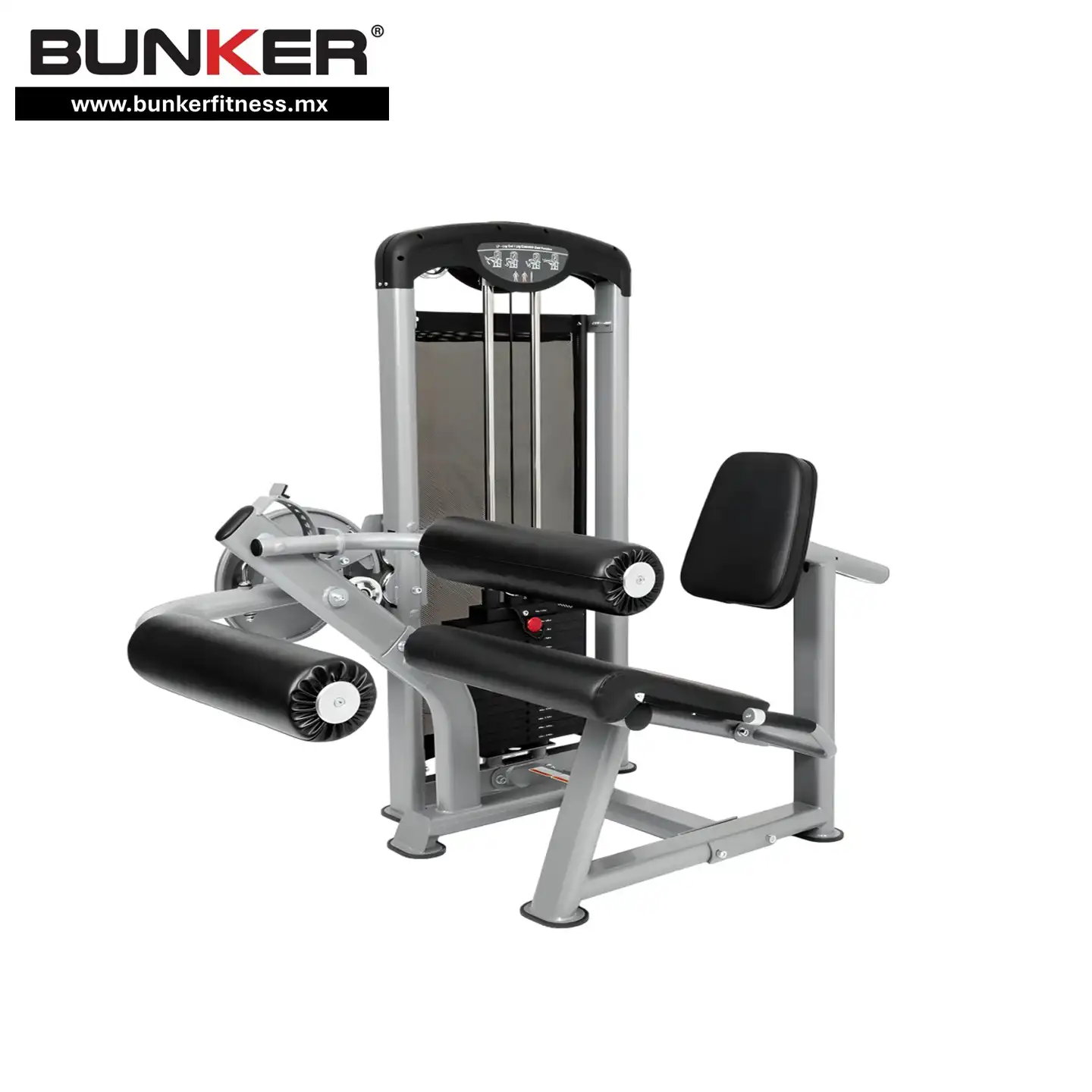 maquina femoral y extension de pierna sentado  para ejercicio y gimnasio en casa gym bunker gym bunker fitness
