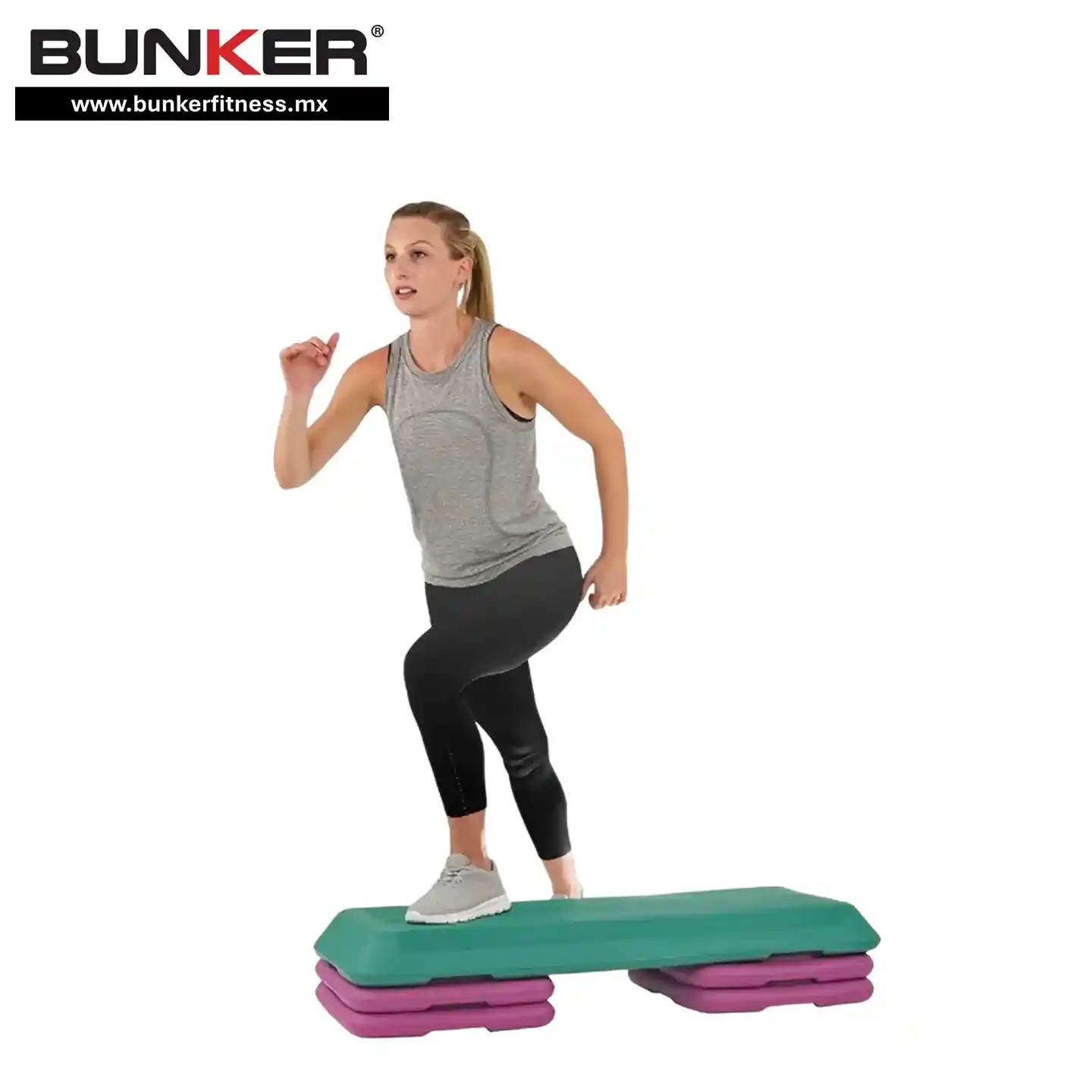 step de dos niveles para deportistas para ejercicio y gimnasio en casa gym bunker gym bunker fitness