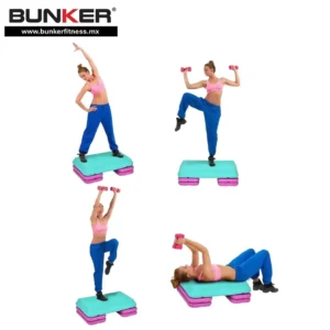 step de varios niveles para deportistas para ejercicio y gimnasio en casa bunker gym bunker fitness
