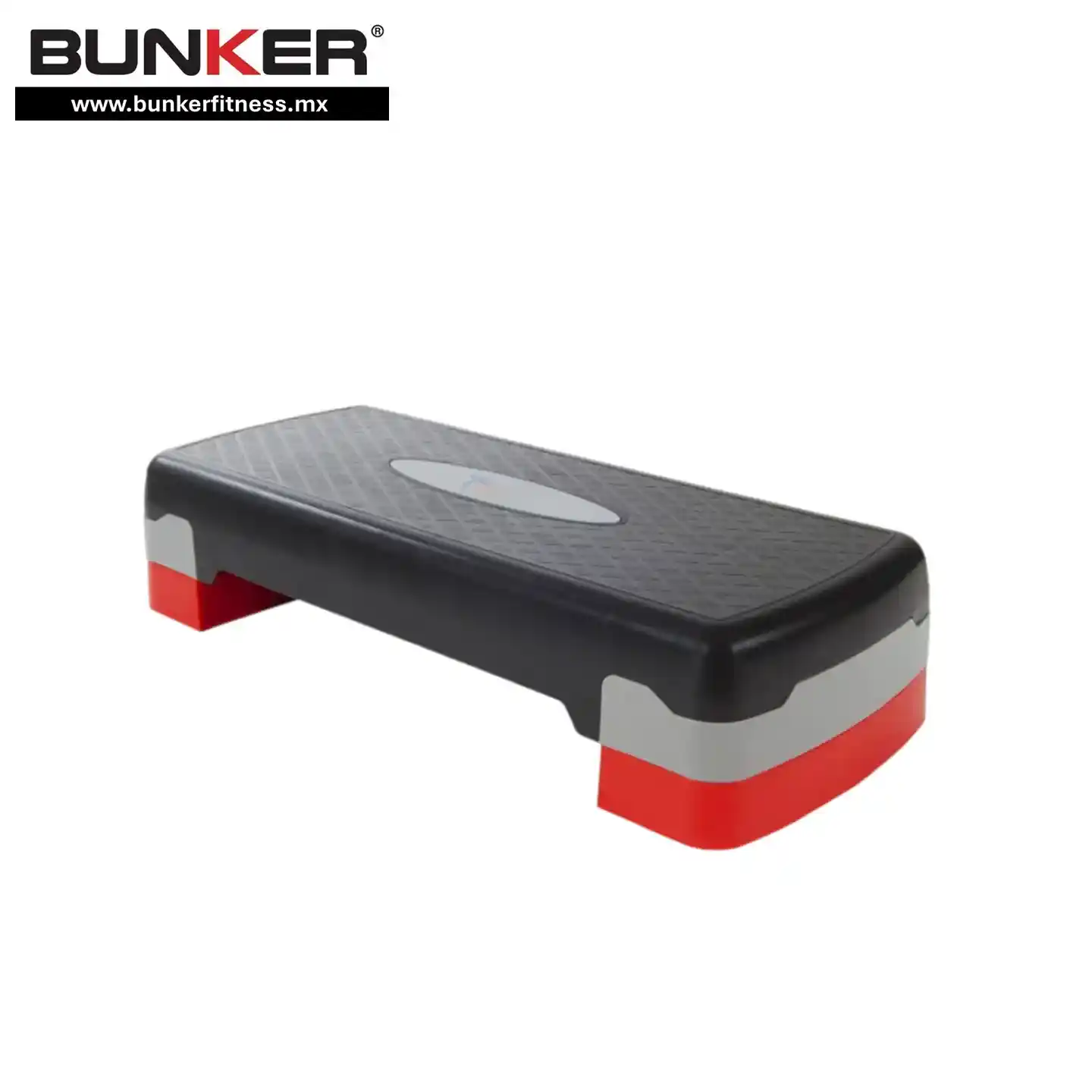 step negro y rojo para deportistas para ejercicio y gimnasio en casa bunker gym bunker fitness