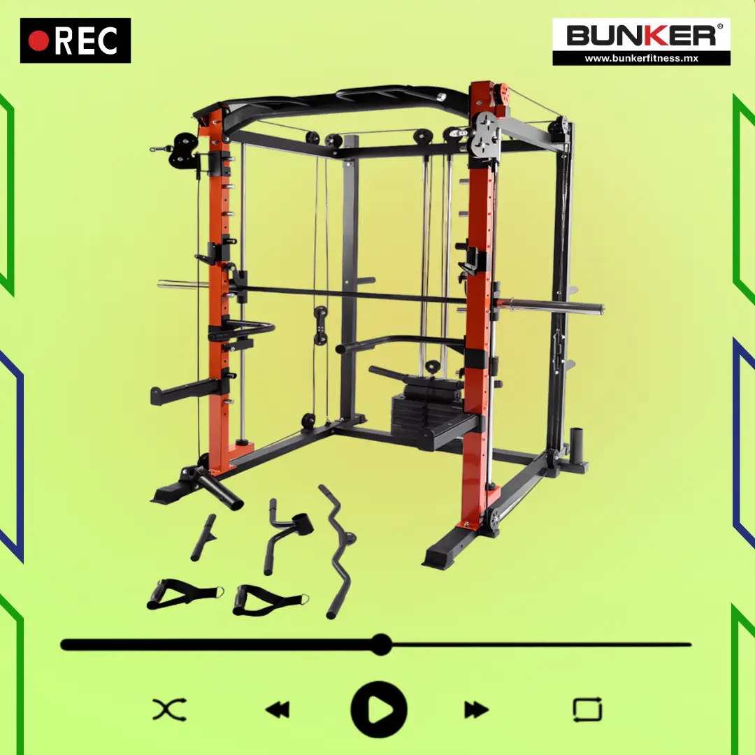 Power smith machine gimnasio todo en uno para cuerpo completo bunker gym bunker fitness video