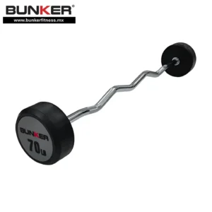 barra curva de 70 libras peso integrado bunker fitness Aparatos para hacer ejercicio Gimnasio en casa equipos de gimnasio