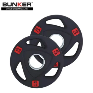 disco olimpico plastificado tres agarres bunker fitness Aparatos para hacer ejercicio Gimnasio en casa equipos de gimnasio 45