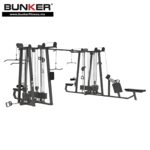 jungla gym de 8 estaciones de peso integrado bunker fitness Aparatos para hacer ejercicio Gimnasio en casa equipos de gimnasio