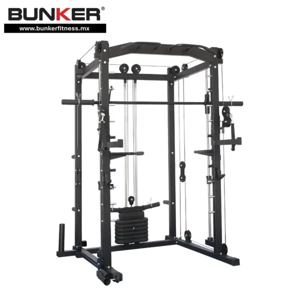 maquina smith power gym todo en uno bunker fitness Aparatos para hacer ejercicio Gimnasio en casa equipos de gimnasio