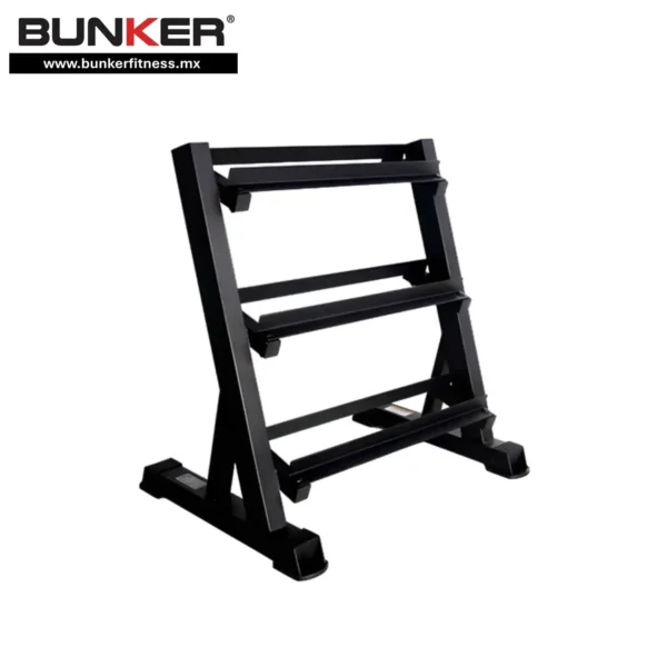 rack para mancuernas hexagonales 8 pares 3 niveles bunker fitness Aparatos para hacer ejercicio Gimnasio en casa equipos de gimnasio