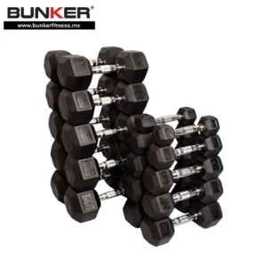 set 10 pares mancuernas hexagonales bunker fitness Aparatos para hacer ejercicio Gimnasio en casa equipos de gimnasio