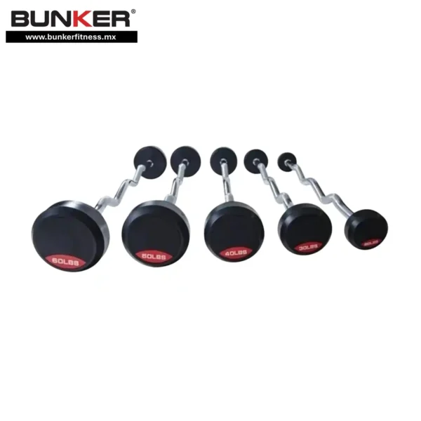 barras curvas con peso integrado bunker fitness Aparatos para hacer ejercicio Gimnasio en casa equipos de gimnasio