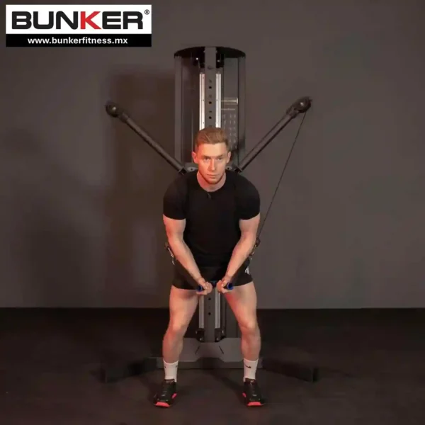 crossover peso integrado bunker fitness Aparatos para hacer ejercicio Gimnasio en casa equipos de gimnasio real 5