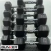 mancuernas hexagonales bunker fitness Aparatos para hacer ejercicio Gimnasio en casa equipos de gimnasio real