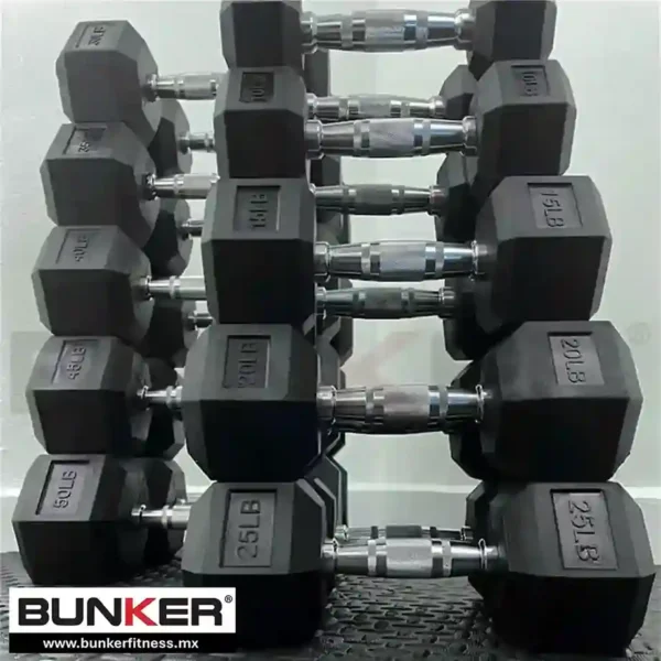 mancuernas hexagonales bunker fitness Aparatos para hacer ejercicio Gimnasio en casa equipos de gimnasio real