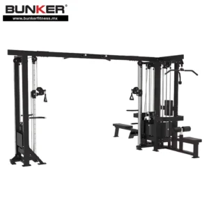 jungla de cinco estaciones con peso integrado bunker fitness Aparatos para hacer ejercicio Gimnasio en casa