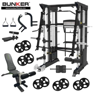 paquetes gym titian smith machine todo en uno bunker fitness Aparatos para hacer ejercicio Gimnasio en casa 3