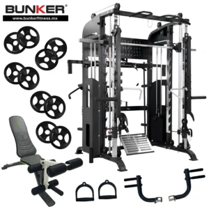 paquetes gym venom smith machine todo en uno bunker fitness Aparatos para hacer ejercicio Gimnasio en casa 3