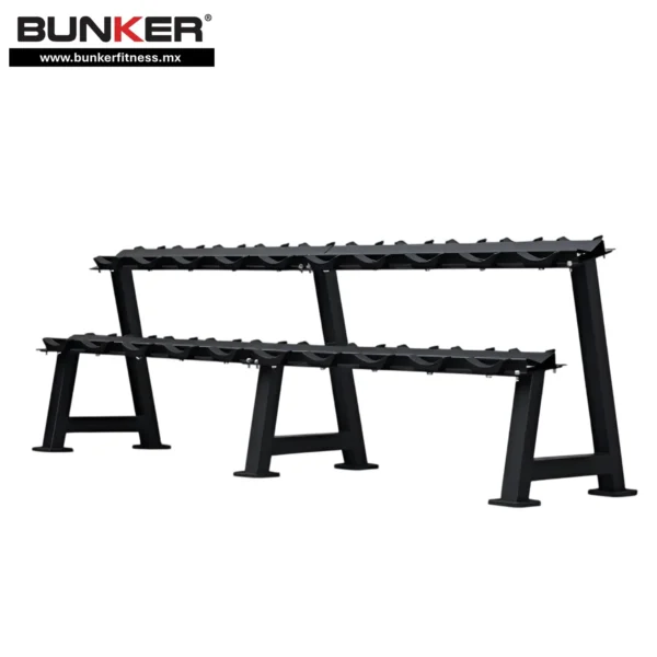 rack de niveles para mancuernas bunker fitness Aparatos para hacer ejercicio Gimnasio en casa