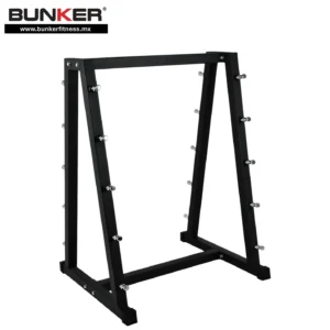 rack para barras de peso integrado bunker fitness Aparatos para hacer ejercicio Gimnasio en casa