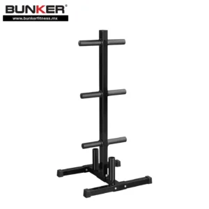 rack para discos y barras bunker fitness Aparatos para hacer ejercicio Gimnasio en casa