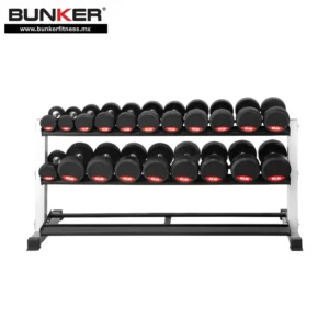 mancuernas redondas de caucho bunker fitness Aparatos para hacer ejercicio Gimnasio en casa