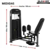 aductor y abductor g8 bunker fitness Aparatos para hacer ejercicio Gimnasio en casa medidas