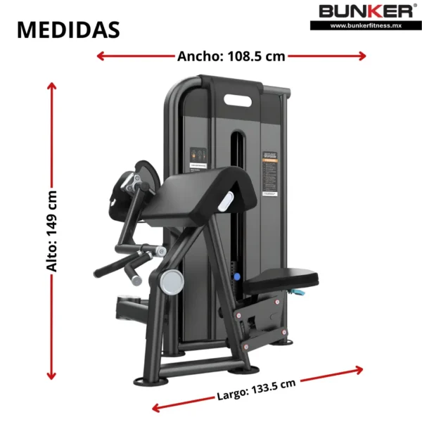 aparato de bicep y tricep con peso integrado bunker fitness Aparatos para hacer ejercicio Gimnasio med