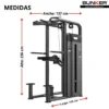 dip chin assist con peso integrado bunker fitness Aparatos para hacer ejercicio medidas