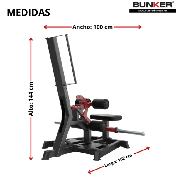 empuje vertical cadera peso libre bunker fitness aparatos para hacer ejercicio gimnasio en casa equipos de gi