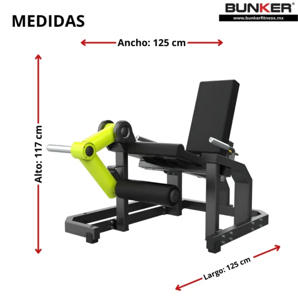 extension de pierna peso libre bunker fitness aparatos para hacer ejercicio gimnasio en casa equipos de gimna