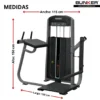 hip trainer g8 bunker fitness Aparatos para hacer ejercicio Gimnasio en casa medidas