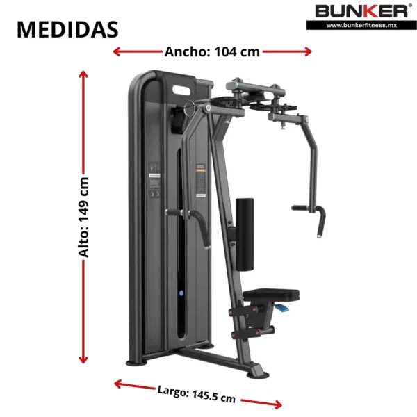 pec fly rear delt con peso integrdo bunker bunker fitness Aparatos para hacer ejercicio Gimnasio medid