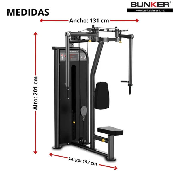 peck fly rear delt peso integrado ik bunker fitness Aparatos para hacer ejercicio Gimnasio en casa med