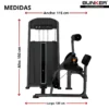 abs curl g8 maquinas de peso integrado bunker fitness equipos de peso integrado medidas