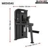aislador de gluteo maquinas de peso integrado bunker fitness equipos de peso integrado medidas