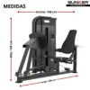 aparato prensa de pierna maquinas de peso integrado bunker fitness equipos de peso integrado medidas