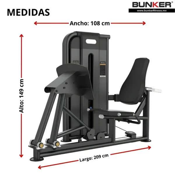 aparato prensa de pierna maquinas de peso integrado bunker fitness equipos de peso integrado medidas