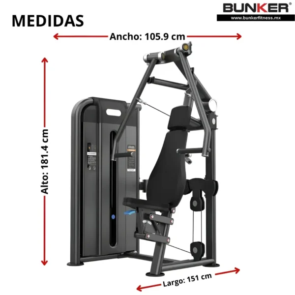 aparato vertical press maquinas de peso integrado bunker fitness equipos de peso integrado medidas