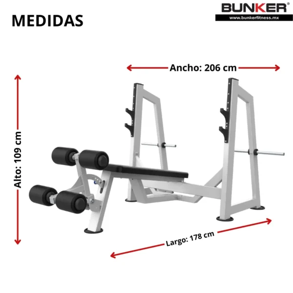banca declinada bunker fitness aparatos para hacer ejercicio gimnasio en casa equipos de gimnasio medidas