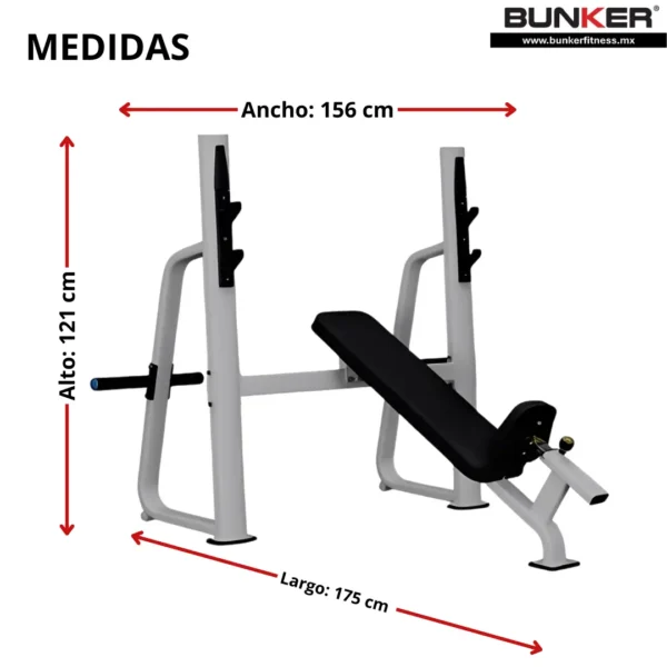 banca inclinada 2 bunker fitness aparatos para hacer ejercicio gimnasio en casa equipos de gimnasio medidas