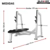banca plana bunker fitness aparatos para hacer ejercicio gimnasio en casa equipos de gimnasio medidas