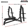 banca plana negra bunker fitness aparatos para hacer ejercicio gimnasio en casa equipos de gimnasio medidas
