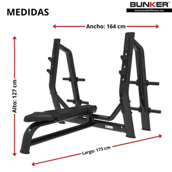 banca plana negra bunker fitness aparatos para hacer ejercicio gimnasio en casa equipos de gimnasio medidas