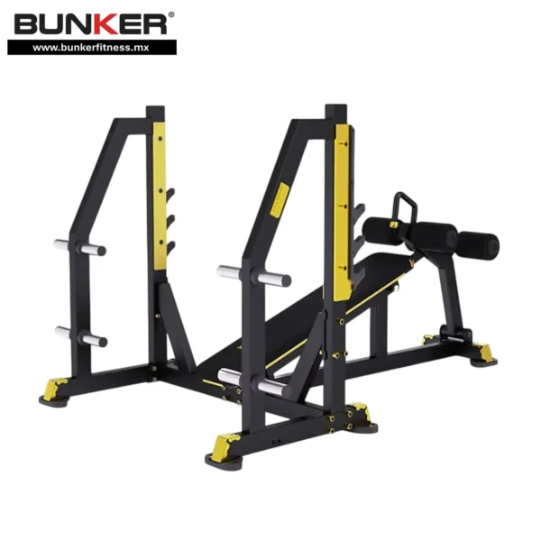 banco olimpico declinado titan bunker fitness Aparatos para hacer ejercicio Gimnasio en casa 4