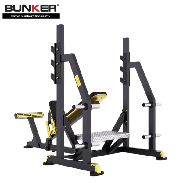 banco olimpico inclinado titan bunker fitness Aparatos para hacer ejercicio Gimnasio en casa 4