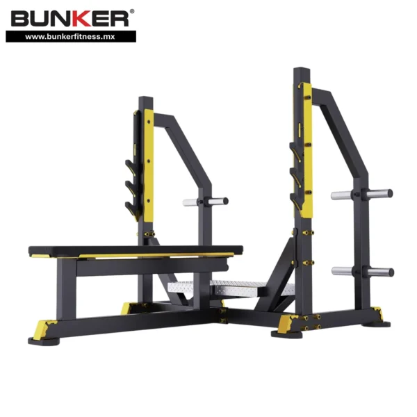 banco olimpico plano titan bunker fitness Aparatos para hacer ejercicio Gimnasio en casa