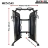 crossover corto ft100 maquinas de peso integrado bunker fitness equipos de peso integrado medidas