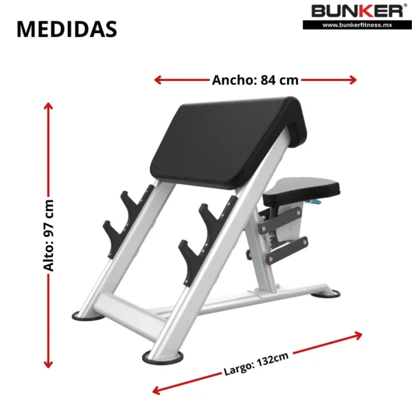 curl predicador bunker fitness aparatos para hacer ejercicio gimnasio en casa equipos de gimnasio medidas